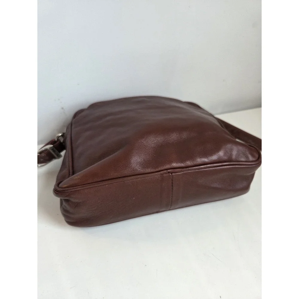 Carlo Cecchini‎ Bag Womens Crossbody Shoulder Leather Purse Italy Brown